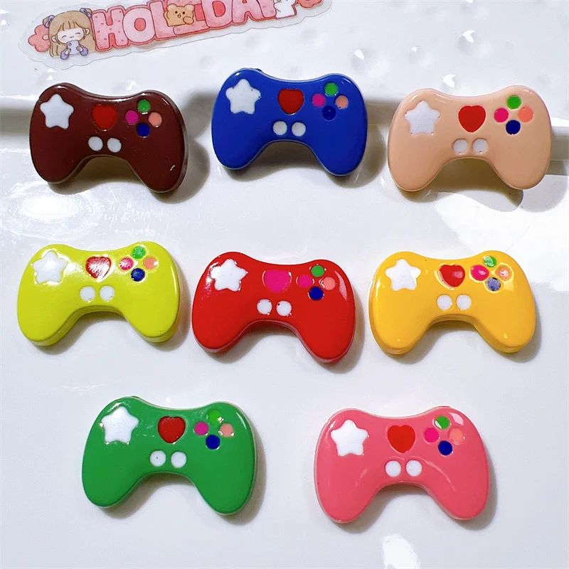 10Pcs Cartoon Game Machine Flatback Resin Creative Phone Decorate Materials Cabochon Scrapbooking Craft Supplies DIY Accessories