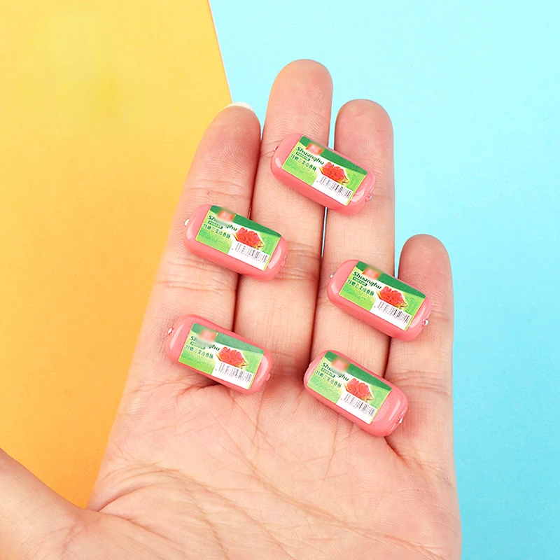 10pcs Mini Resin Diy Kawaii 3D Ham Sausage Miniature Flatback Charms Scrapbooking Accessories Cabochon Embellishments Decoration