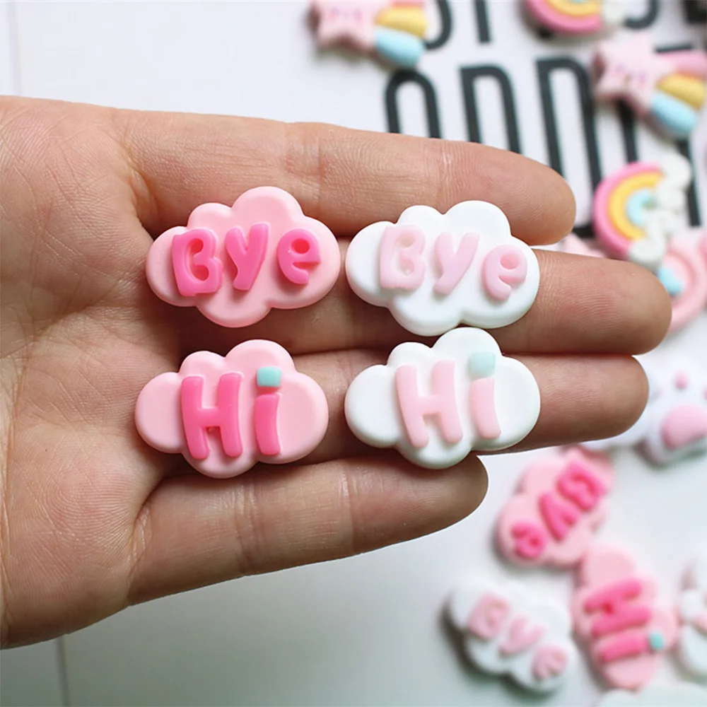 10PCS 14x26mm English Plate Series Flat Back Resin Cabochons For Hairpin Scrapbooking DIY Jewelry Craft Decoration Accessories