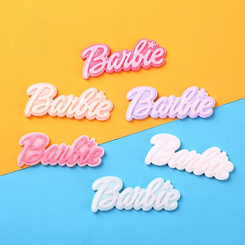 10pcs Diy Kawaii Resin Mini Two-color Letter Card Flatback Cabochon Embellishments Miniature Scrapbook Material Hair Accessories
