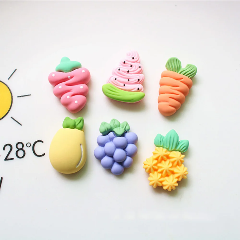 10PCS Cute Fruit Series Flat Back Resin Cabochons For Hairpin Scrapbooking DIY Jewelry Craft Decoration Accessories