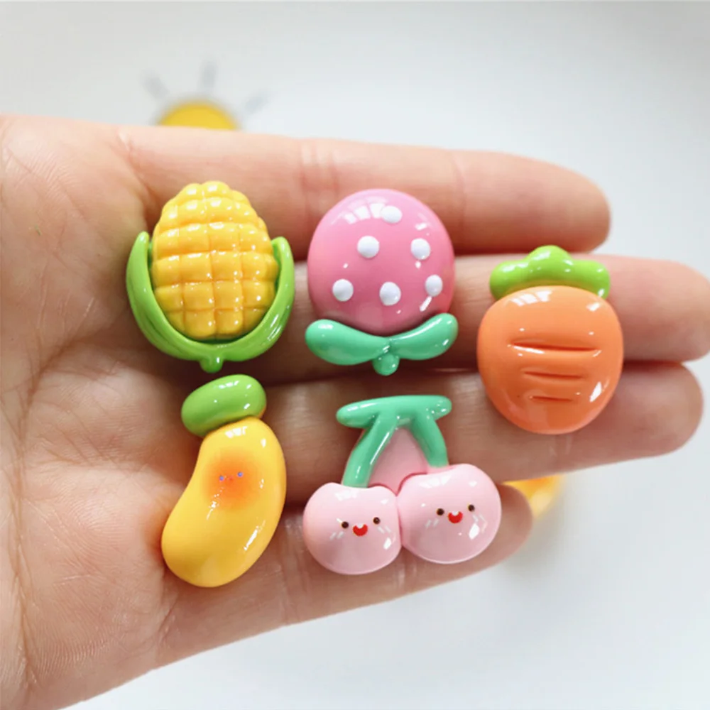 10PCS Shiny Fruit Banana Series Resin Flat Back Cabochons For Hairpin Scrapbooking DIY Jewelry Craft Decoration Accessories