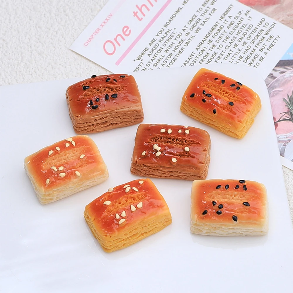 5PCS 27x19x12mm Cake Series Resin Flatback Cabochons For Hairpin Scrapbooking DIY Jewelry Craft Decoration Accessories