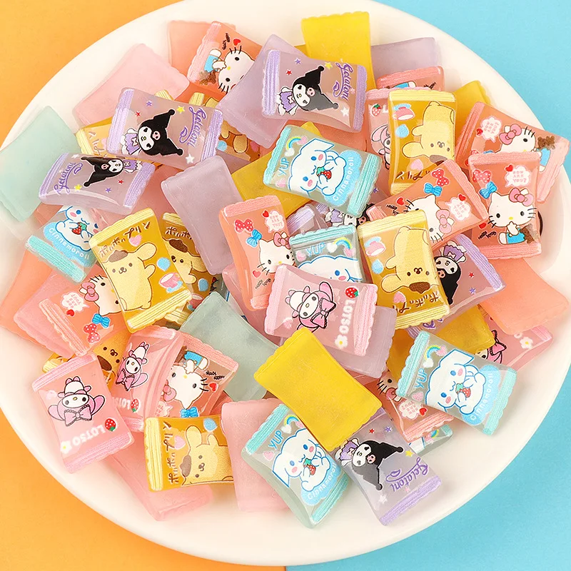 New Cartoon Resin Mini Candy Scrapbook Supplies Material Deco Parts Planar Miniatures Decoden Charms Cabochons Flatbacks